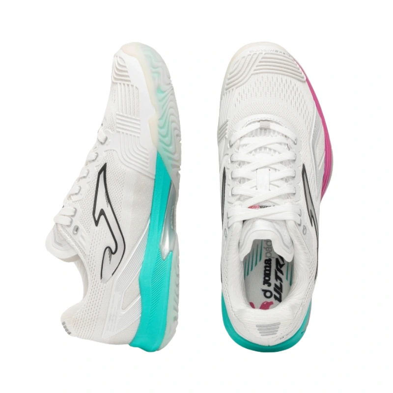 Zapatillas Joma Ultra Light Lady 2602 Blanco Turquesa - Imagen 4
